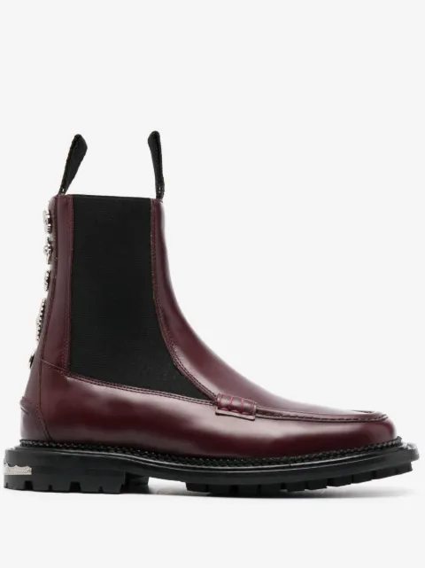 Toga Pulla stud-embellished leather ankle boots