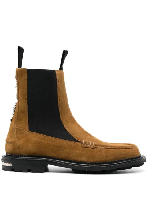 Toga Virilis stud-embellished suede boots