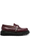 Toga Virilis chunky leather loafers - Red