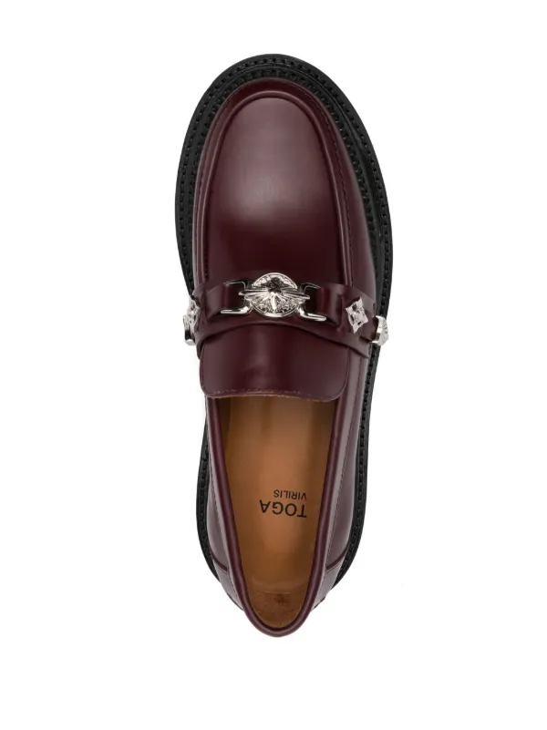 Toga Virilis Chunky Leather Loafers - Farfetch