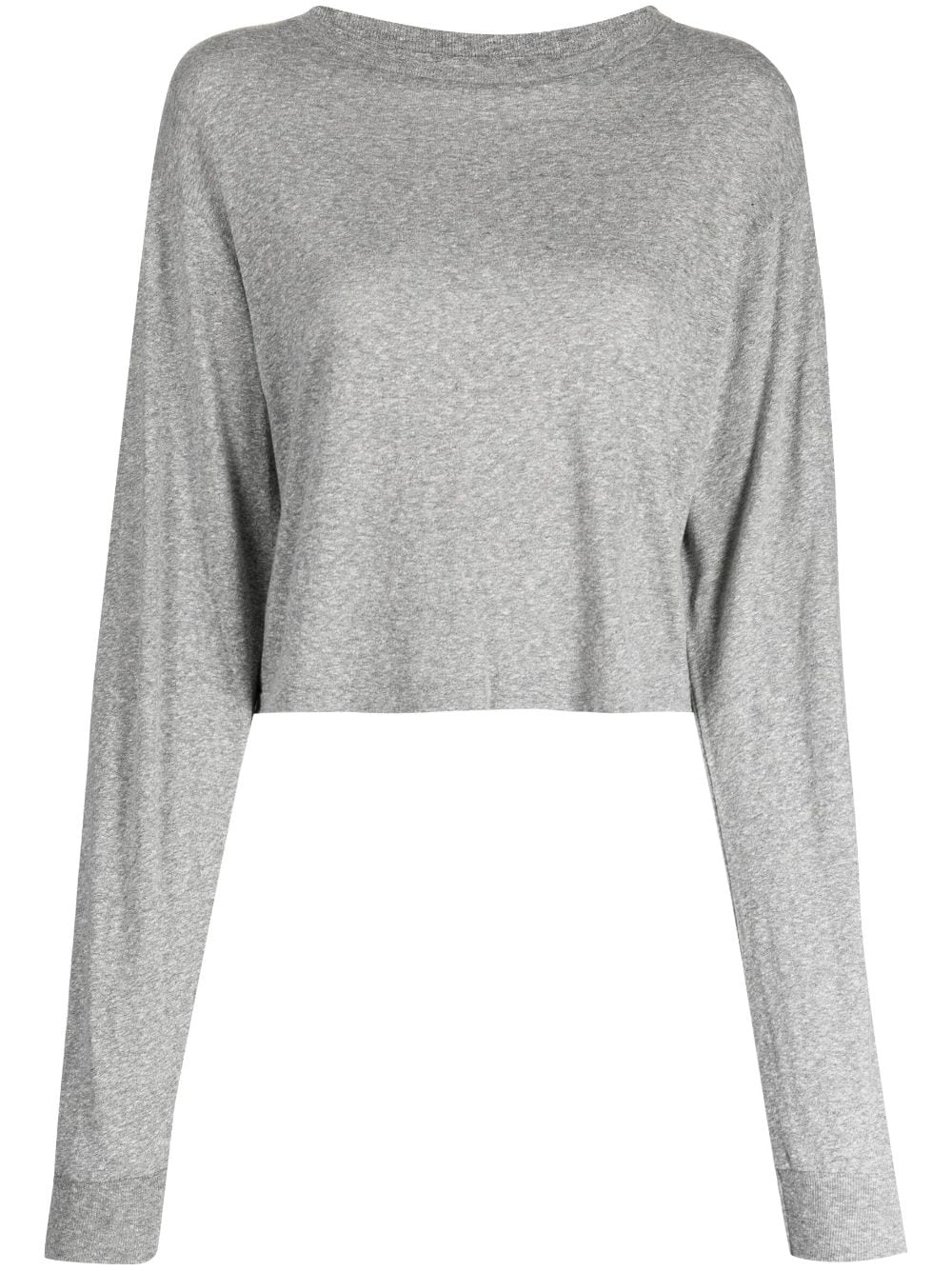 jersey long-sleeve cropped T-shirt