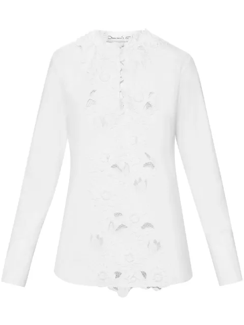 Oscar de la Renta Water Lily blouse