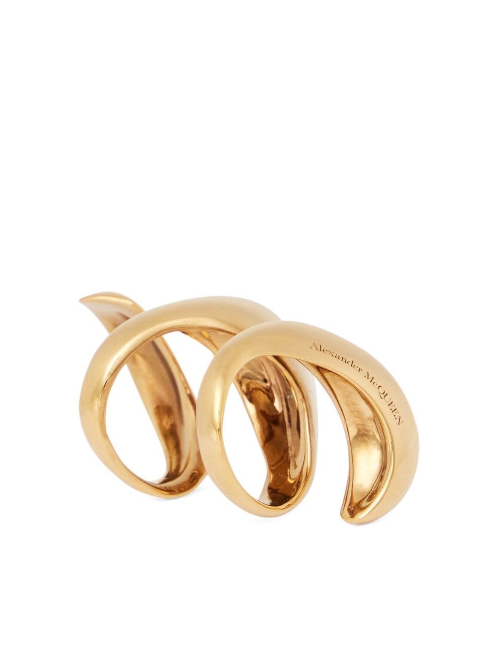 Alexander McQueen Twisted ring - Goud
