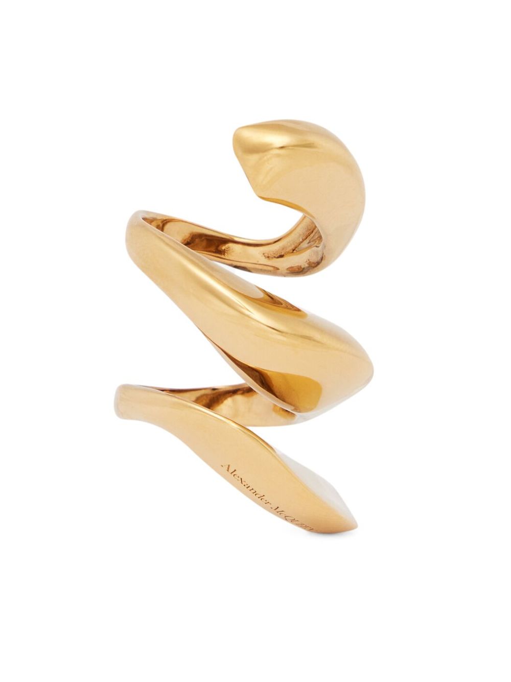 Alexander McQueen Twisted logo-engraved Ring - Farfetch