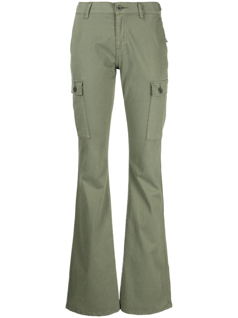 Riley low-rise utility bootcut trousers