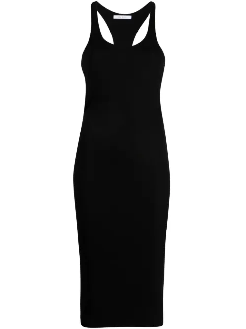 Robe mi-longue sans manches en maille nervurée - John Elliott - Modalova