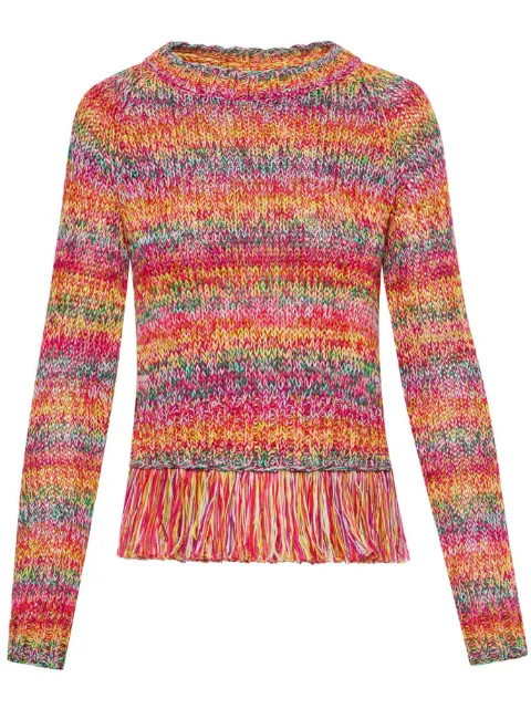 Oscar de la Renta crochet frayed jumper 