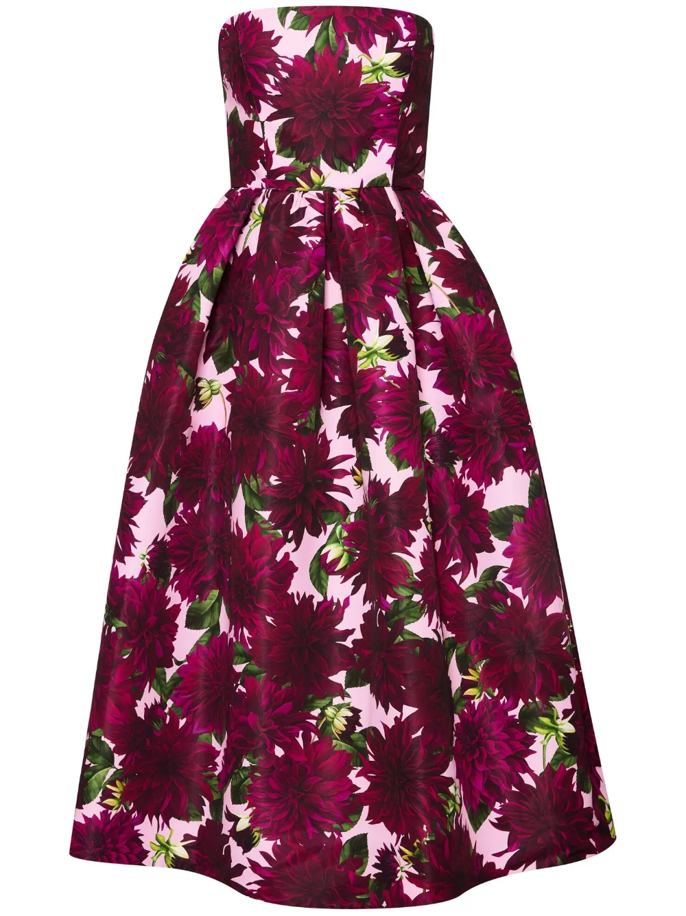 Oscar De La Renta Dahlia Faille Strapless Dress Farfetch