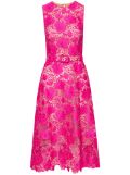 Oscar de la Renta Water Lily Guipure midi dress - Pink