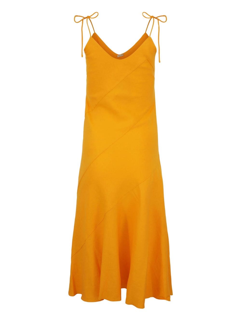 Cult Gaia tie-detailed midi dress - Oranje