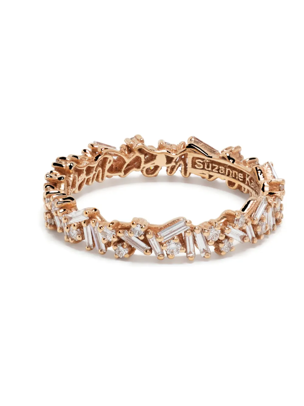 Suzanne Kalan 18kt Yellow Gold Classic Icon Fireworks Diamond Eternity Band In Gold