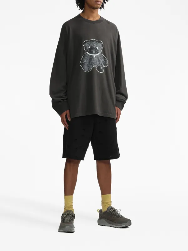 We11done Teddy bear-print Cotton T-shirt - Farfetch