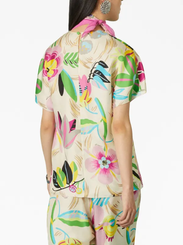 gucci floral shirt womens