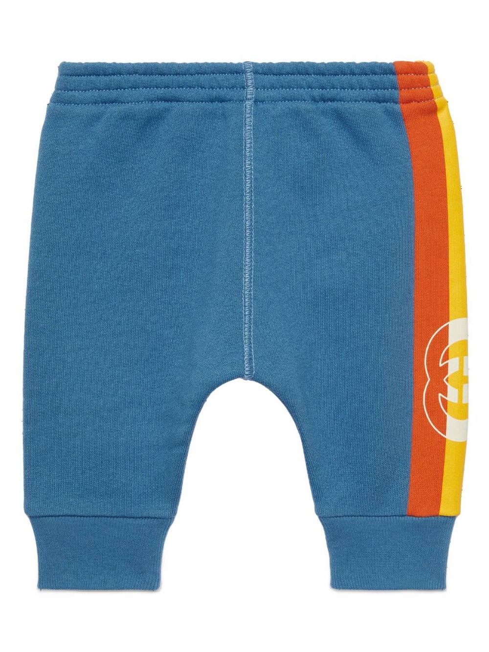 Gucci Babies' Logo-print Striped Track Pants In 4428 Blu