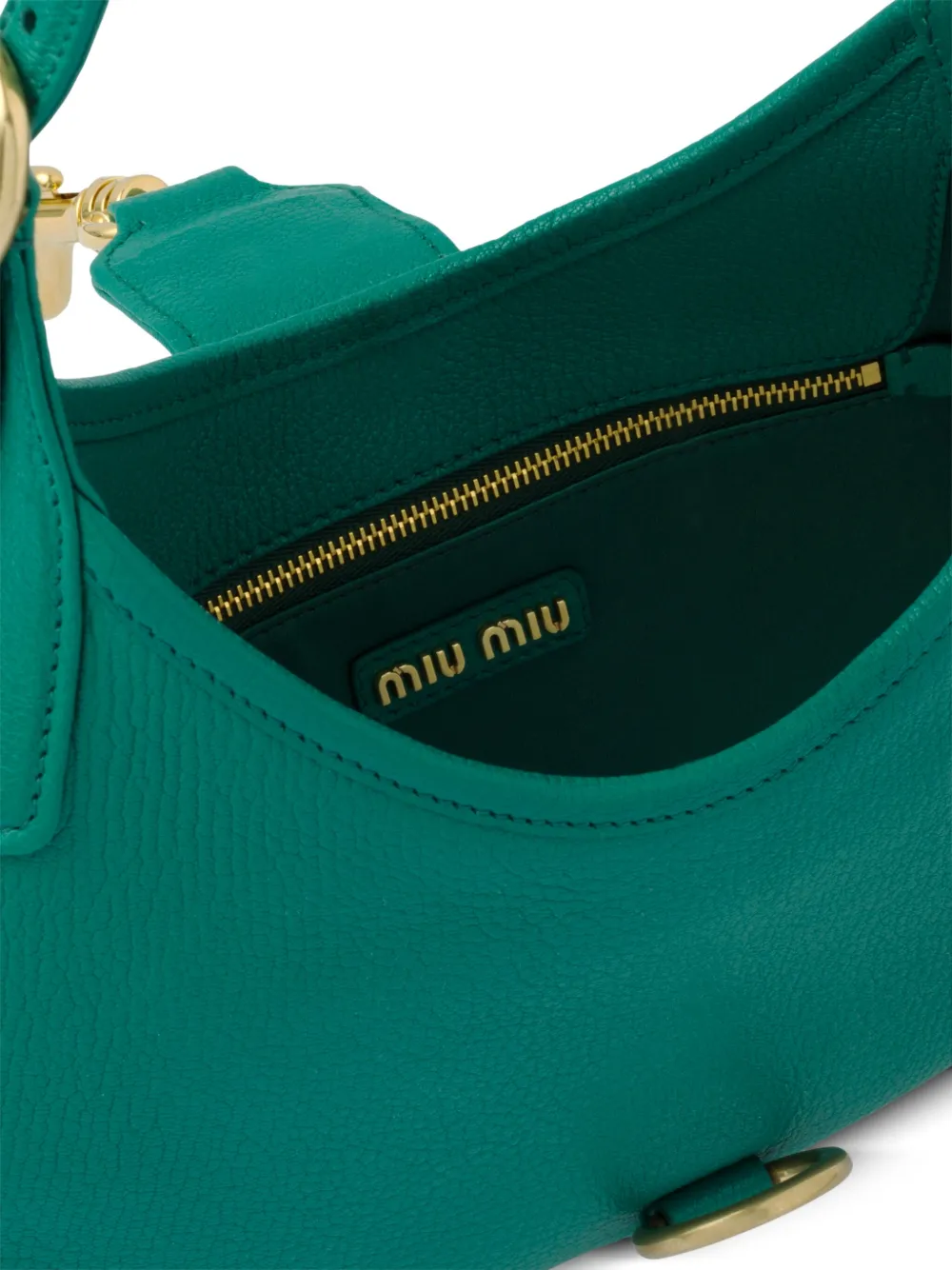 Miu Miu Madras Leather Shoulder Bag Farfetch