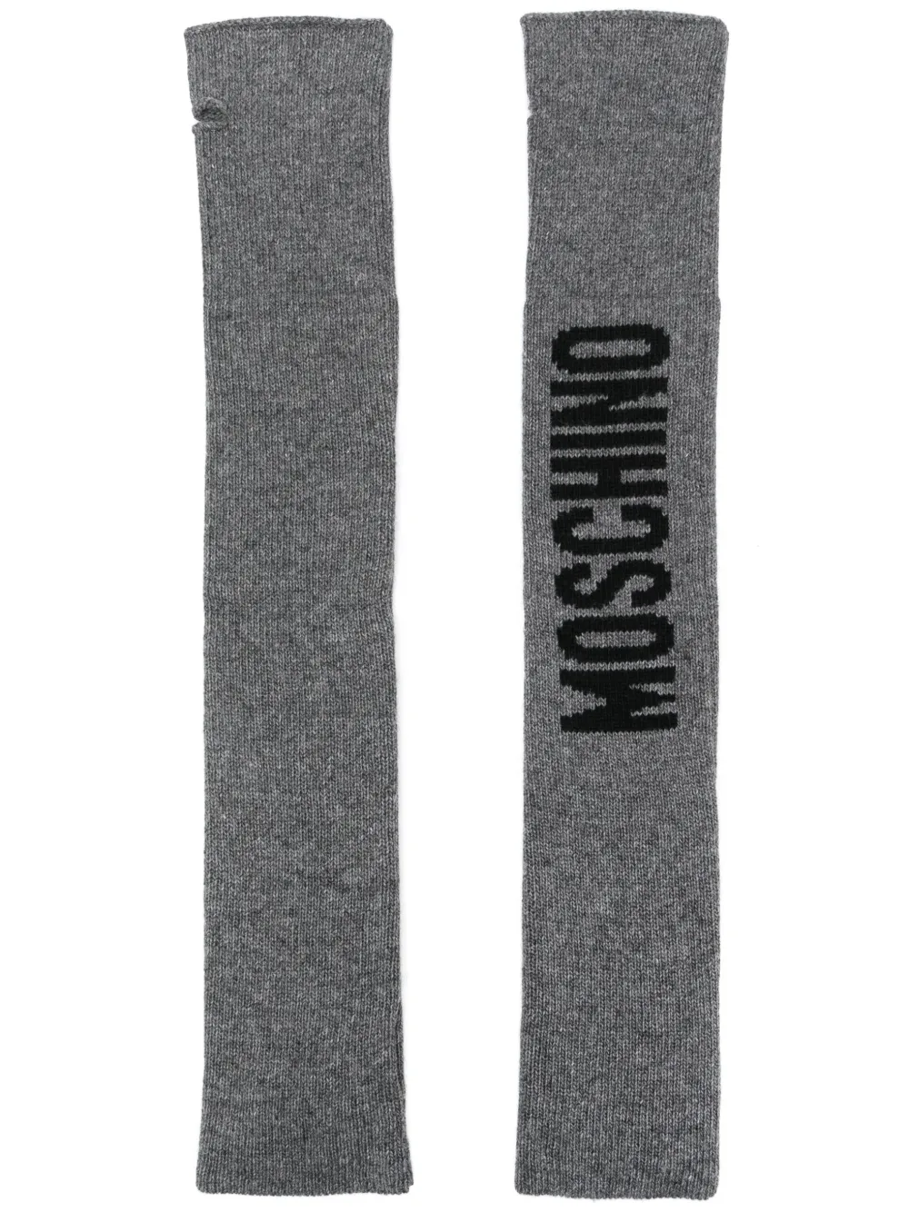 Moschino Handschuhe Mit Logo In Grey