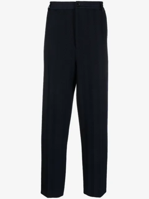 Missoni chevron-knit straight-leg trousers