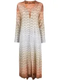 Missoni zigzag-print open-front cardigan - Gold