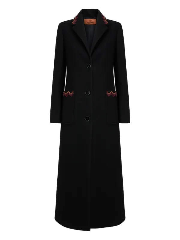 Missoni Button-closure Coat in Black