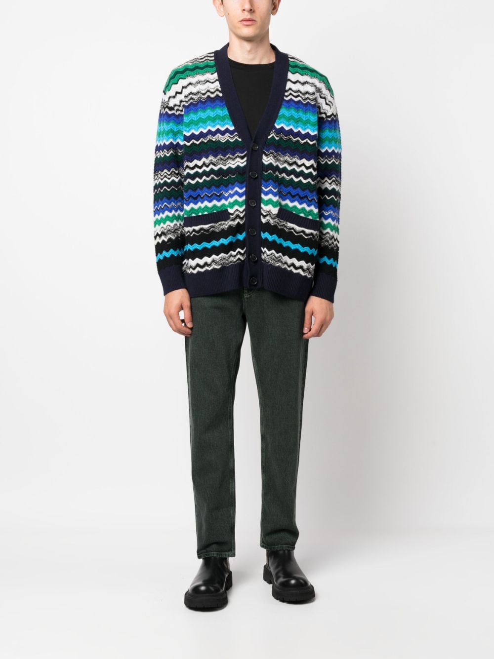 Missoni Gebreid vest - Blauw