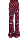 Missoni zigzag-print high-waisted trousers - Purple