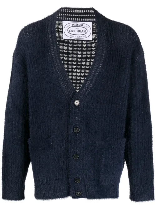 Cardigan en maille à col v - Missoni - Modalova
