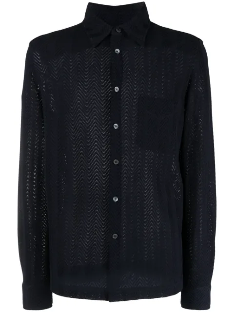 Missoni zigzag-woven striped shirt 