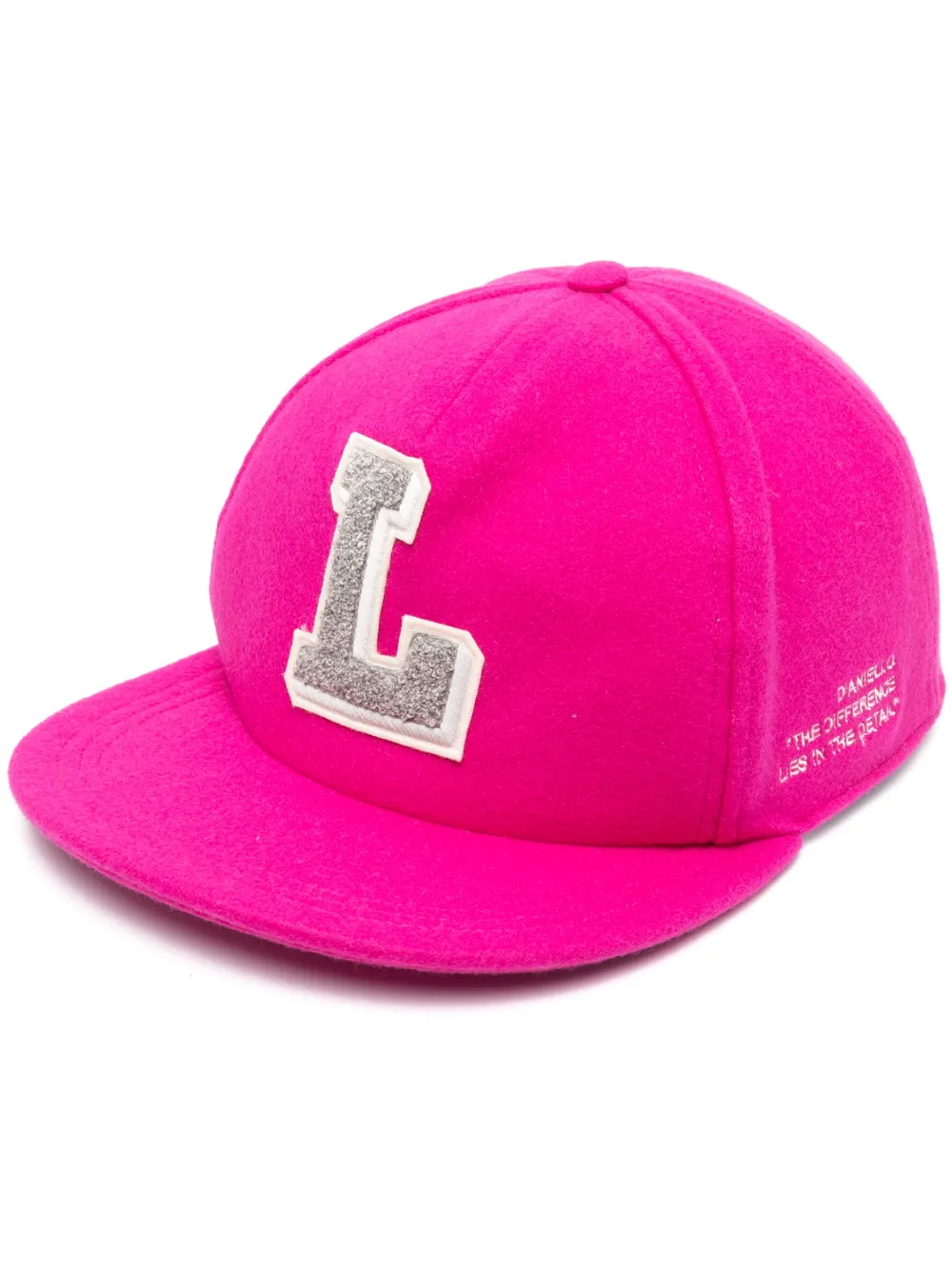 Lardini logo-patch wool-blend cap