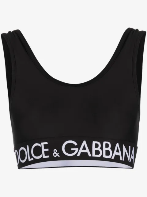 Dolce & Gabbana logo-underband sports bra