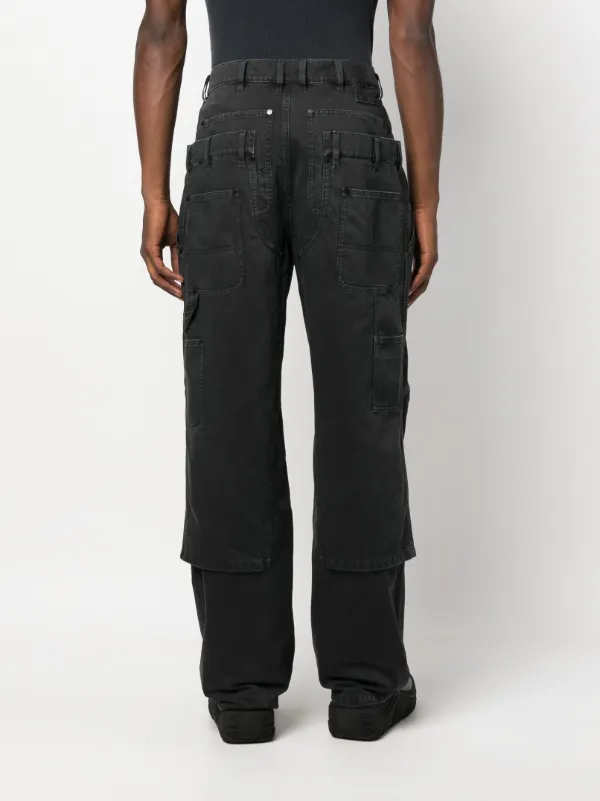032c Double Shift Cotton Utility Trousers | Grey | FARFETCH JO