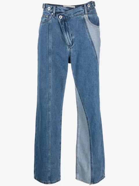 Feng Chen Wang jeans con diseño deconstruido