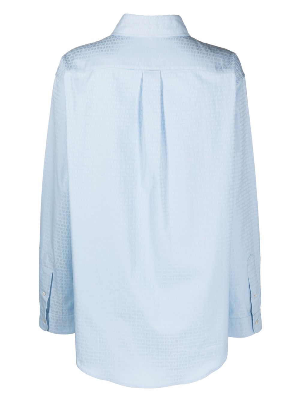 Miu Miu Popeline blouse - Blauw