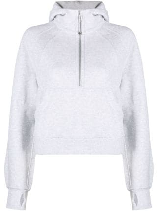 LULULEMON Scuba cotton-blend half-zip hoodie