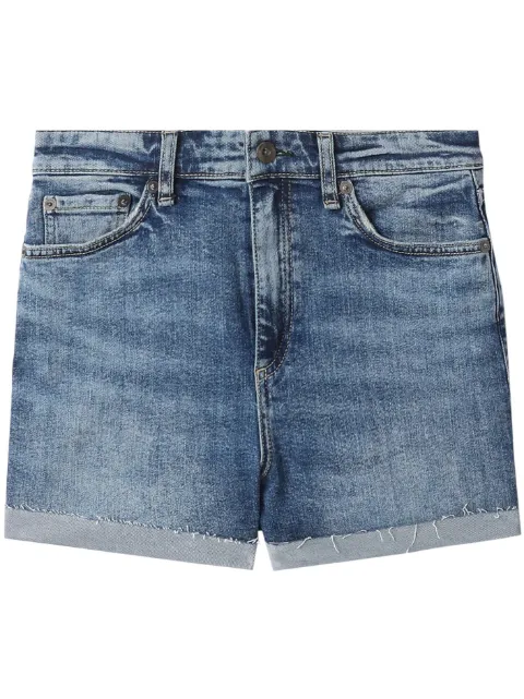 rag & bone logo-lettering denim shorts 