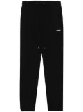 We11done logo-print cotton track trousers - Black
