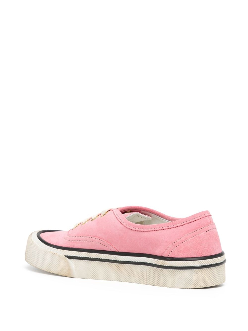 Shop Bally Lyder Suede Low-top Sneakers In Pink