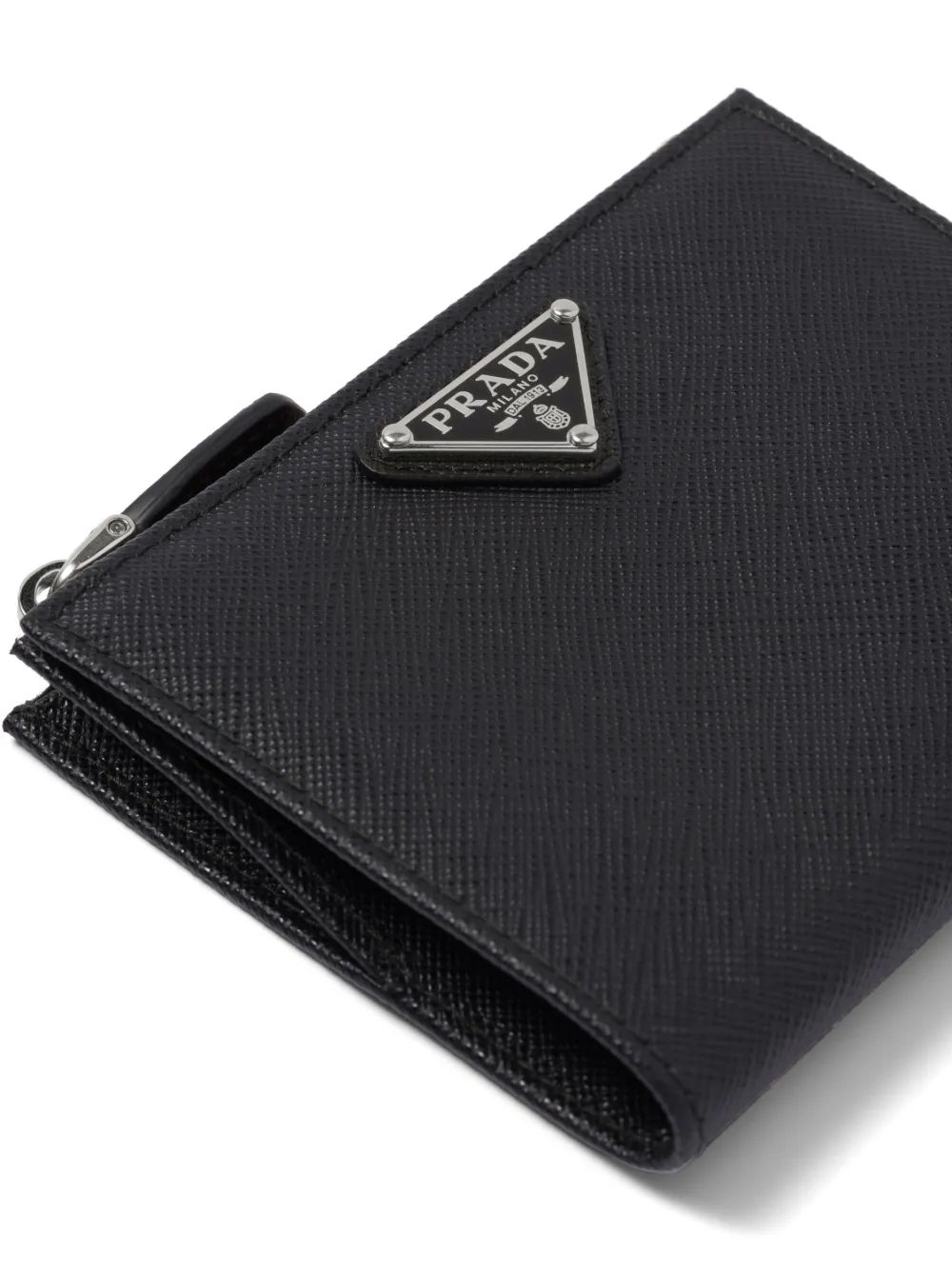 Prada Men's Saffiano Leather Triangle Logo Wallet