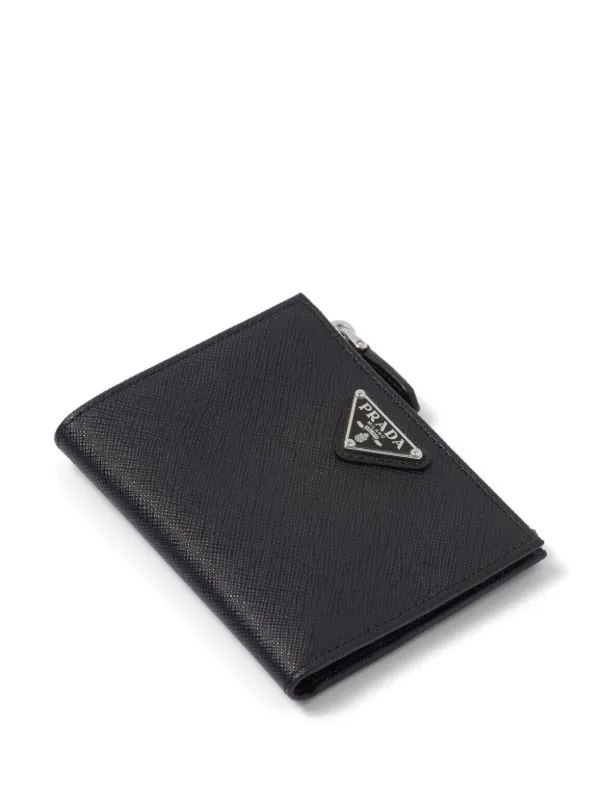 Prada triangle-logo Saffiano Leather Wallet - Farfetch