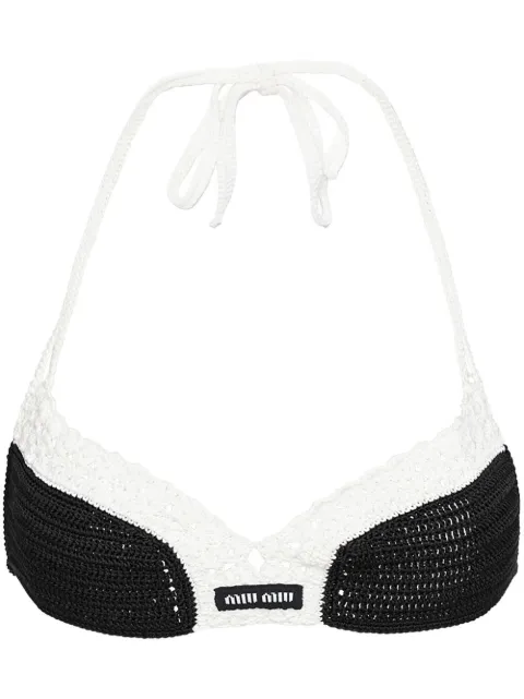 Miu Miu Gehäkeltes Triangel-Bralet