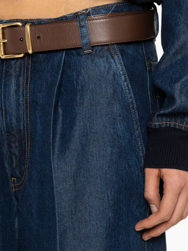 Miu Miu high-rise wide-leg Jeans | Blue | FARFETCH