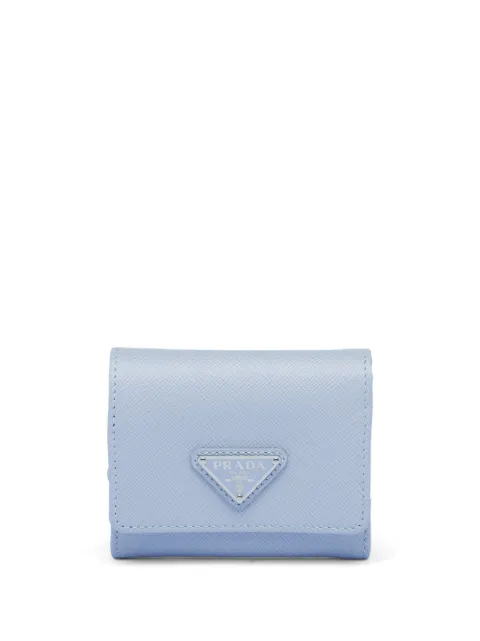 Prada triangle-logo Saffiano leather wallet