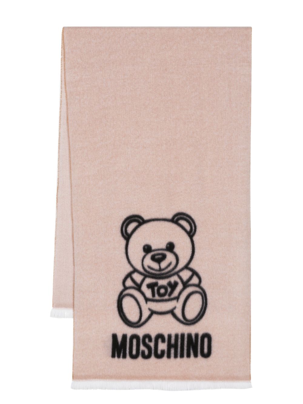 Moschino wool discount scarf bear