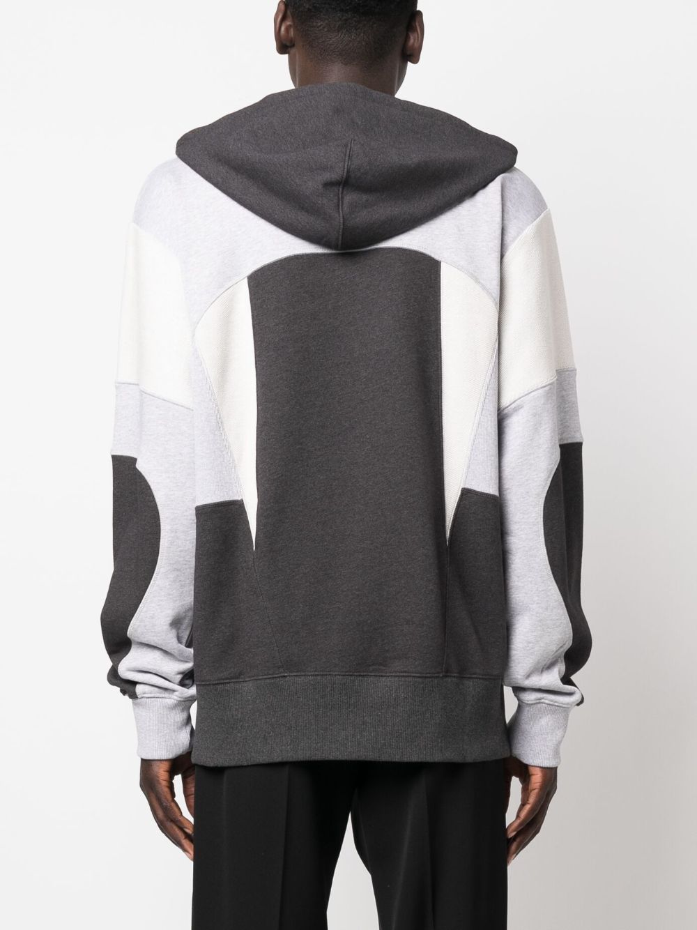 Shop Alexander Mcqueen Logo-print Cotton Hoodie In Grey