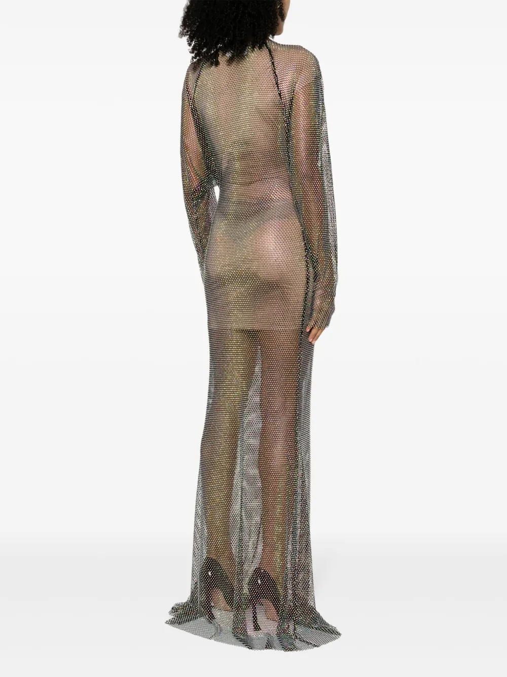 Genny Maxi-jurk verfraaid met stras Zwart