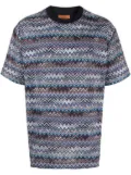 Missoni zigzag short-sleeve T-shirt - Blue