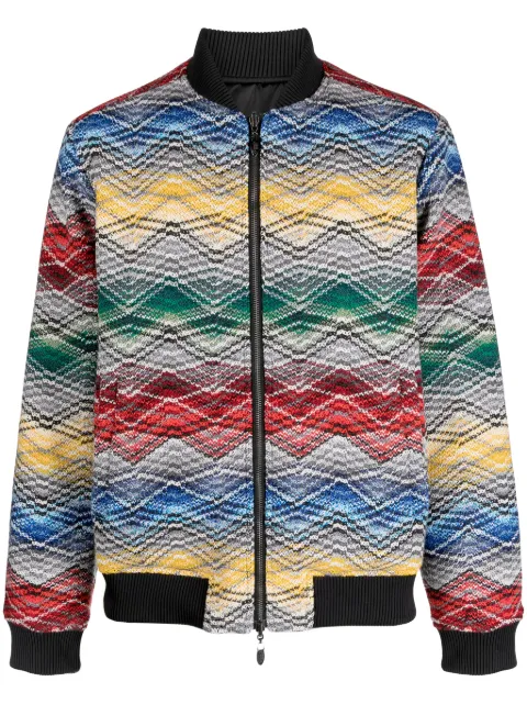 Missoni reversible zigzag-print bomber jacket