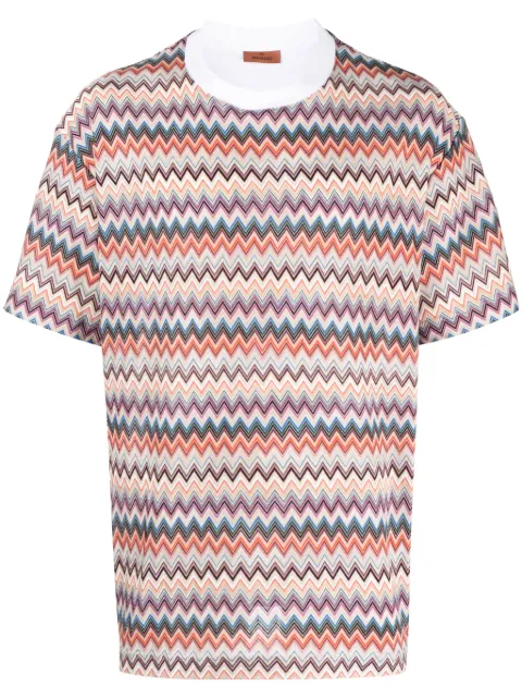 Missoni zigzag-pattern crew-neck T-shirt 