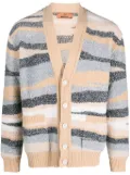 Missoni zigzag-jacquard wool cardigan - Neutrals