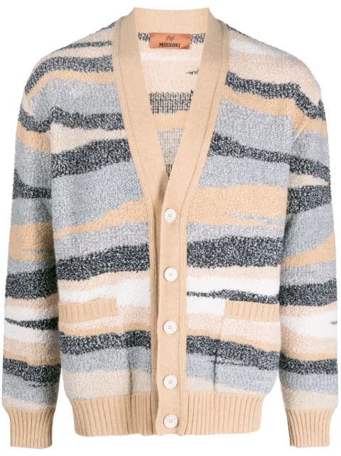 Missoni zigzag-jacquard wool cardigan