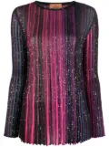 Missoni sequinned striped jumper - Pink